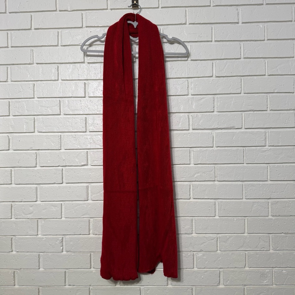 Wander Agio Red Knit Scarf Warm Winter Wrap NWT
